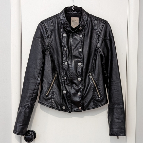 Free People Jackets & Blazers - Free People Vegan Leather Jacket